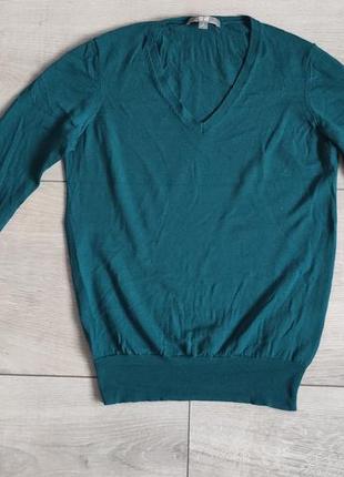 Брендовий жіночий пуловер із вовни мериноса uni qlo розмір s