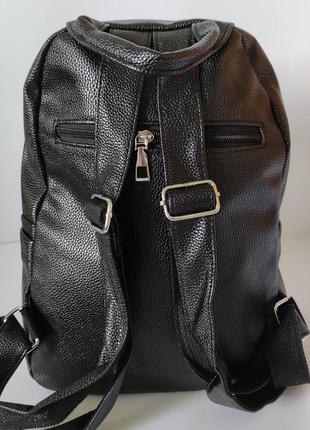 Рюкзак дівчина м'який штучний шкіра модний новий фасон міський рюкзак стильний6 фото