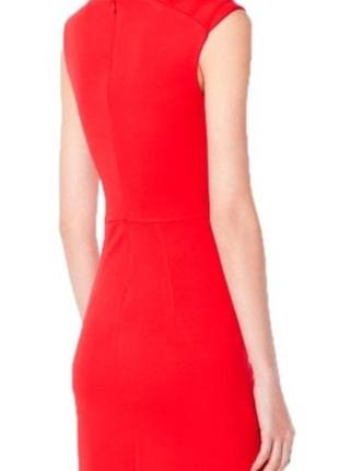 Платье женское стильное элегантное красное нарядное строгое2 фото