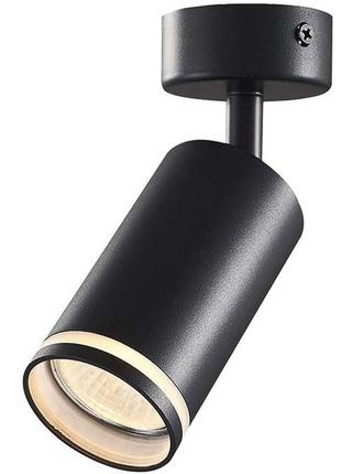 Накладной светильник videx vl-spf05b-b под лампу gu10 поворотный, черный