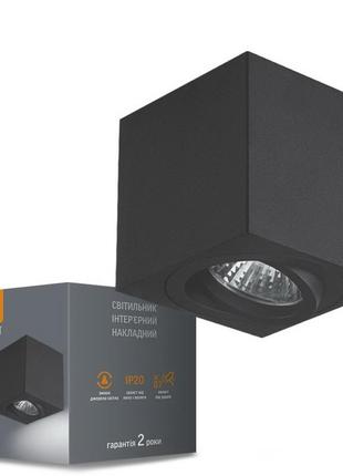 Накладний світильник videx vl-spf01-b під лампу gu10 чорний2 фото