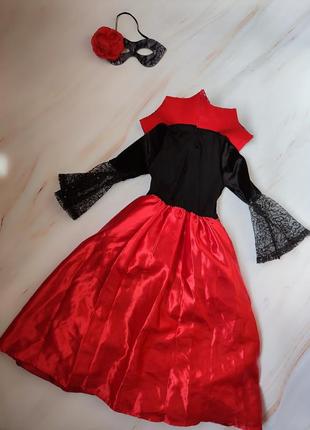 Сукня вампірша на хелловін 5-6 років2 фото