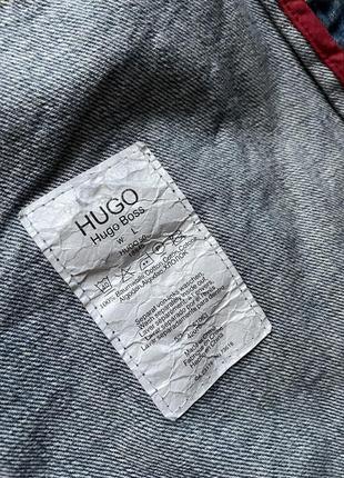 Джинсовая куртка  hugo boss vintage  оригинал | мужская одежда8 фото