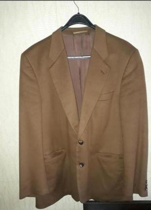 Мужской брендовый кашемировый пиджак жакет massimo dutti размер 50