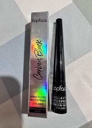 Подводка для идеальных стрелок topface carbon black