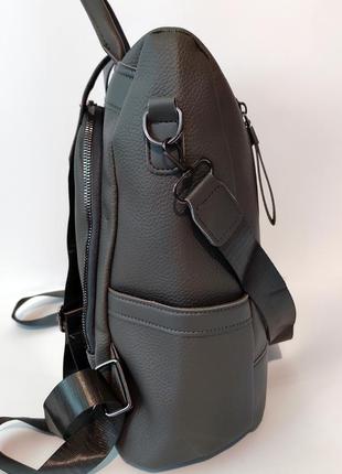 Рюкзак дівчина м'який штучний шкіра модний новий фасон міський рюкзак стильний8 фото