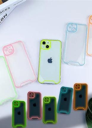 Светящийся прозрачный силиконовый мягкий чехол для iphone