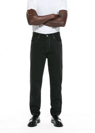 Джинси чоловічі  звужені zara 90s slim чорні 4060/300/529