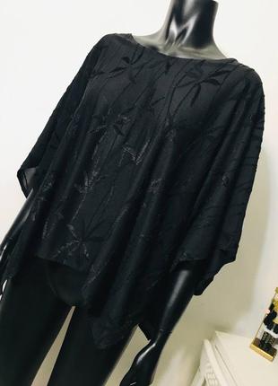 Чёрная оверсайз блуза готика винтаж studio borgelt xl арт. #27244 фото