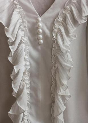 Блуза з рюшами і завязками2 фото