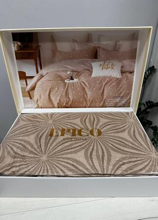Эпико белье, постельное белье, сатиновый набор, набор с четирью подушками, с четырьмой наволочками, в коробке, хлопок, евро5 фото