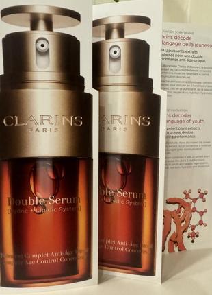 Антивозрастная двойная сыворотка clarins1 фото