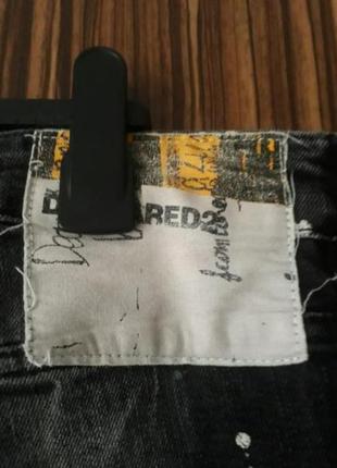 Чёрные стрейчевые джинсы dsquared размер 505 фото