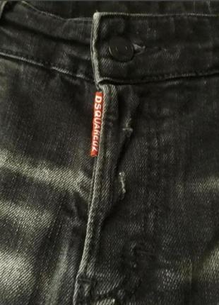 Чёрные стрейчевые джинсы dsquared размер 504 фото