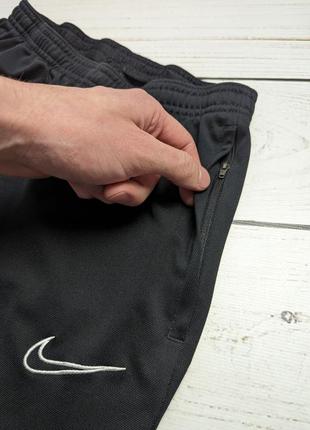 Мужские лёгкие спортивные штаны nike dri fit найк драй фит оригинал чёрные5 фото