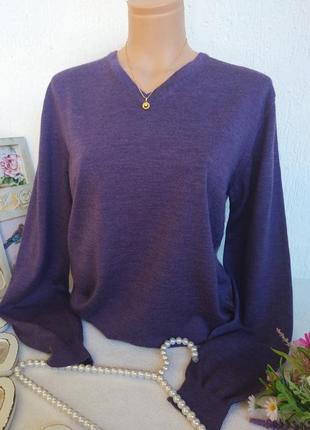 Фирменный стильный качественный натуральный свитер джемпер из шерсти2 фото