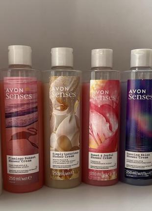 Avon senses крем-гель для душа, 250 мл.8 фото