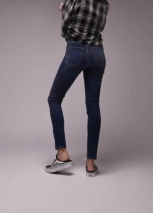 Базовые джинсы скинни синие topshop moto leigh4 фото