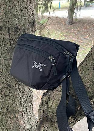 Барсетка arcteryx черного цвета