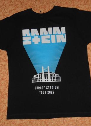 Футболка rammstein/europe stadium tour 2022/рок мерч5 фото