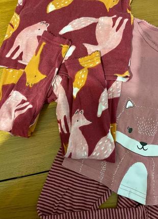 Піжама піжамки carters для сну комплект костюм штанці футболка реглан5 фото