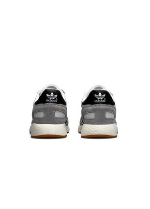 Женские кроссовки adidas originals iniki w white gray black5 фото