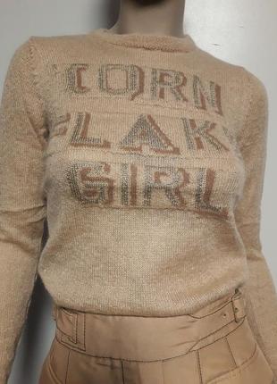 Lazzari итальянский легкий теплый шерстяной свитер светр италия cornflake girl1 фото