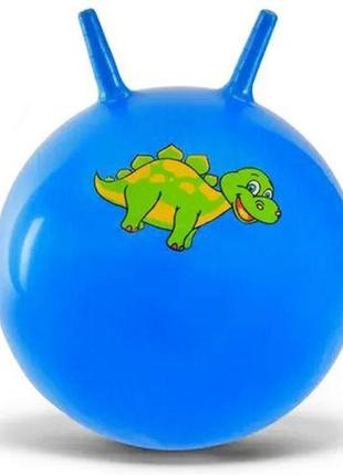 Мяч для фитнеса "динозавры" (голубой)1 фото
