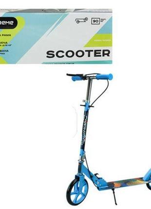 Самокат двухколесный "scooter extreme", городской (синий)