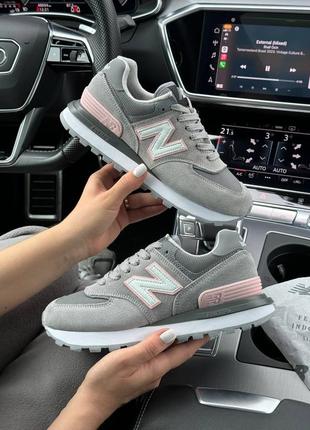 Женские кроссовки new balance classic prm gray pink