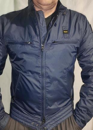 Стильная фирменная новая сток байкерская куртка blauer ausa.л2 фото