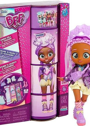 Кукла фиби cry babies bff phoebe fashion doll with 9+ surprises (904354)