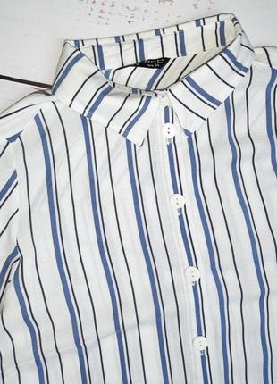 1+1=3 отличная базовая свободная блуза рубашка в полоску select, размер 42 - 443 фото