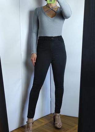 Стрейтчевые моделирующие джинсы скини высокая посадка primark denim co10 фото