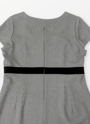 Свет серый костюм с платьем - трапеция из полированной шерсти7 фото