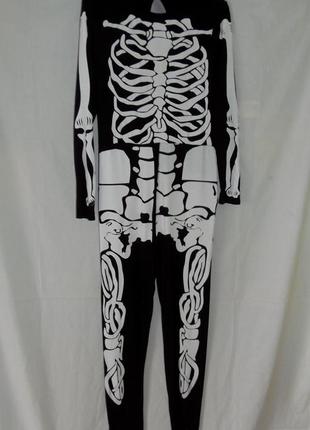 Костюм на хелловин, хелловин halloween платье скелетик скелет р.евро 42,uk 14