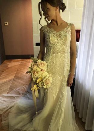 Весільна сукня ( фасон рибка)4 фото
