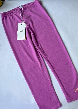 Новые укороченные лосины,леггинсы для девочки 134 см ovs