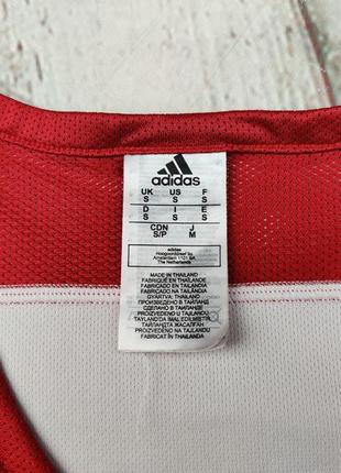 Майка чоловіча спортивна бігова тренувальна двостороння adidas 3g spee reversible red white6 фото