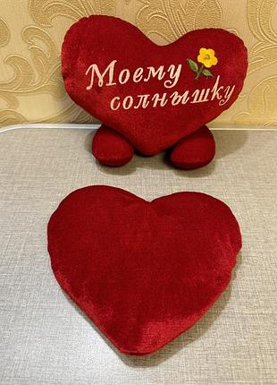 Мʼяка іграшка серце на вибір