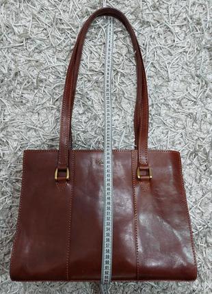 Chiarugi  firenze шикарная женская сумка из натуральной кожи коричневая
.3 фото