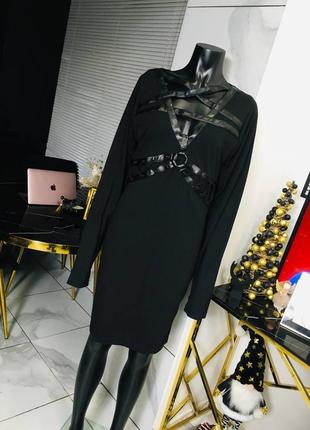 Новое премиум платье с пентаграммой рок готика металл с рукавами на палец heartless эксклюзив хл4 фото
