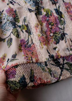 Брендовая красивая блуза цветочный принт от oasis3 фото
