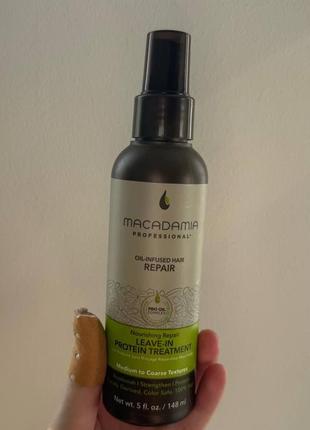 Незмивний засіб для волосся macadamia nourishing repair leave-in protein treatment 148 ml4 фото