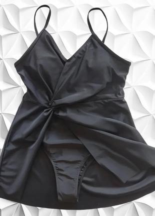 Купальник закритий same game 345 мері чорний  44 46 48 50 52 укр р-ри)