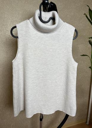 Топ безрукавка водолазка zara р.s