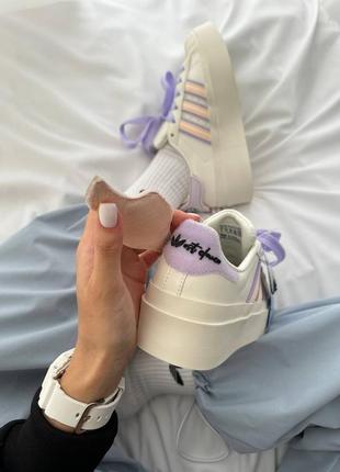 Женские кроссовки адидас adidas superstar bonega “purple macaroon”8 фото