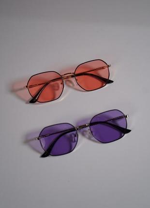 Трендовые очки,в трех цветах3 фото