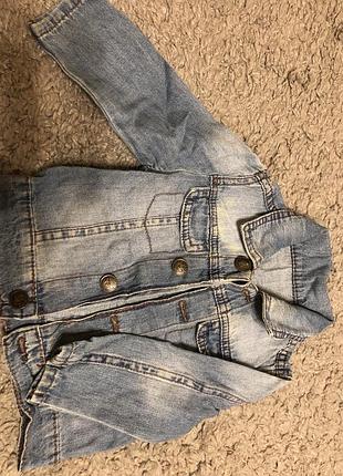 Джинсовая куртка на 1 год