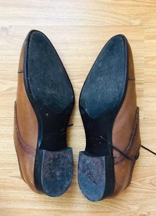 Zara мужские туфли коричневые4 фото